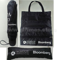 Bloomberg Mini Umbrella with foldable zip pouch